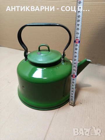 Соц Стар Емайлиран Чайник. НОМЕР 1702., снимка 16 - Антикварни и старинни предмети - 53818768
