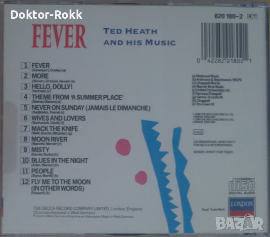 Ted Heath And His Music – Fever 1966 (CD) 1987, снимка 2 - CD дискове - 40740132