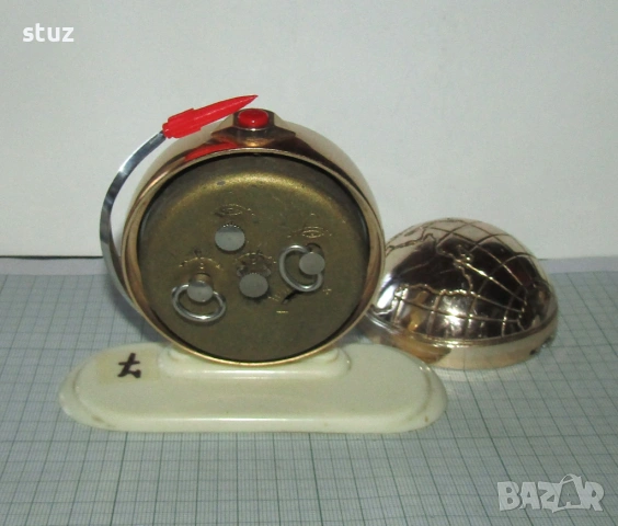 Будилник Слава "Спутник" (No:7), снимка 7 - Антикварни и старинни предмети - 53217469