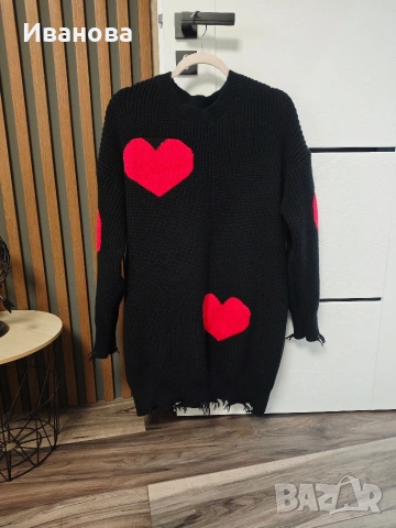 Дамски пуловер тип туника