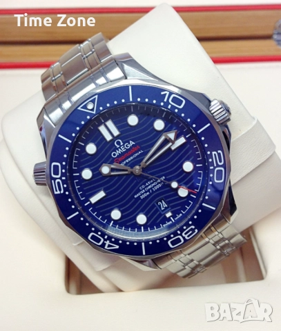 Omega Seamaster Diver 300M 42mm SWISS Movement Steel Blue Wave Dial Ceramic Automatic, снимка 3 - Мъжки - 52996977