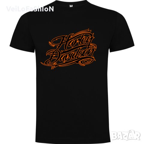 Нова мъжка тениска с надпис Харли Дейвидсън (Harley Davidson) 