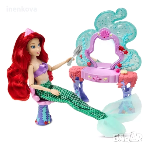 Оригинален комплект с кукли Дисни Ариел и цар Тритон, Урсула (Малката русалка), снимка 3 - Кукли - 50895248