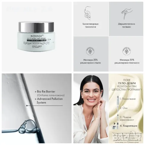 Богат дневен крем Novage+ Multi-Active Anti-Ageing SPF 30