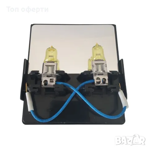 Халогенни крушки HNG Н7/H3/H8/H4/H1/HB3/HB4 55W тип ''Golden eye'' жълти 2брк-т, снимка 4 - Аксесоари и консумативи - 49369061