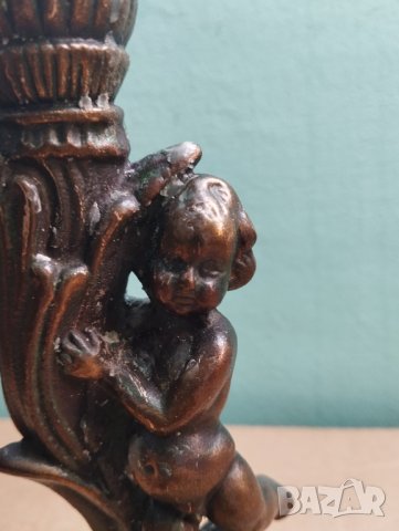 Бароков свещник-фигуративен, снимка 2 - Други ценни предмети - 42499509