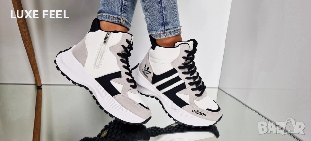 Дамски Боти с Дебел Пух⚜️ Adidas , снимка 7 - Дамски боти - 52940188