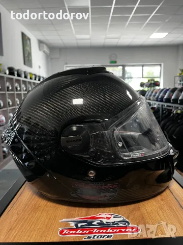 Мото каска SHARK SPARTAN RS CARBON SKIN ,вградени очила,размер M 57-58 см,много добро състояние 199, снимка 2 - Аксесоари и консумативи - 55941711