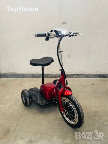  Електрическа Триколка За Възрастни Хора А2 500W - Червена 