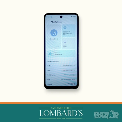 ZTE Blade Blade V60 Vita, N: 44152686, снимка 2 - ZTE - 53860014