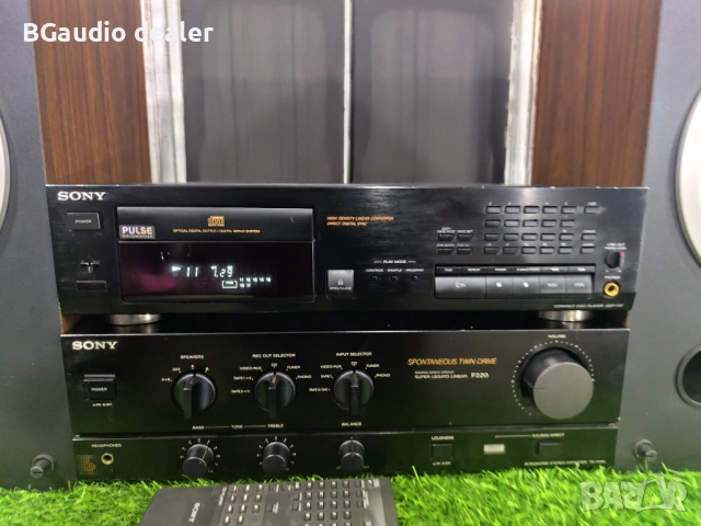 Sony F-220 + Sony CDP-797+Sony SS e44, снимка 4 - Ресийвъри, усилватели, смесителни пултове - 51868982