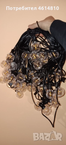G40 LED Екстериорни декоративни лампички 45 м / 62 броя + 2бр. , снимка 2 - Лед осветление - 52021276