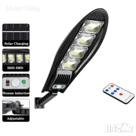 Соларна лампа - SOLAR DRAGON със сензор за движение и дистанционно управление - 777N COB, снимка 4 - Соларни лампи - 48498720