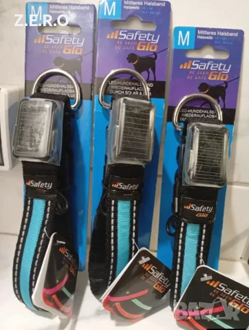 Нови LED светещи нашийници Safety Glo - ликвидация/на едро и дребно“, снимка 10 - За кучета - 56116988