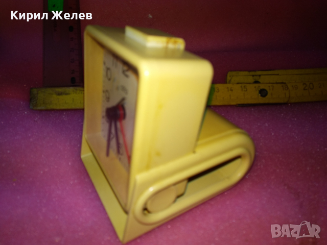 ALFA QUARTZ Стар КВАРЦОВ ТУРИСТИЧЕСКИ БУДИЛНИК ВИНТИДЖ МОДЕЛ 28552, снимка 11 - Антикварни и старинни предмети - 44540936