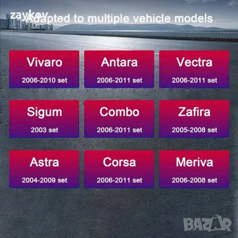 Автомобилно радио за Vauxhall Zafira Corsa Vivaro Vectra Antara Sigum Combo Astra Meriva Съвместим, снимка 4 - Друга електроника - 48944951