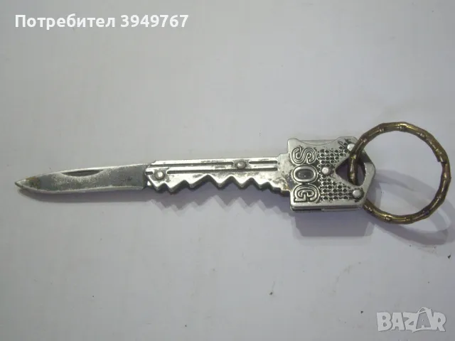 Стара интересна малка ножка-ключ., снимка 3 - Ножове - 47752752