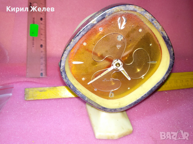 SHANGHAI CHINA Стар РЯДЪК КОЛЕКЦИОНЕРСКИ РЕТРО МЕХАНИЧЕН КИТАЙСКИ БУДИЛНИК ШАНХАЙ 30822