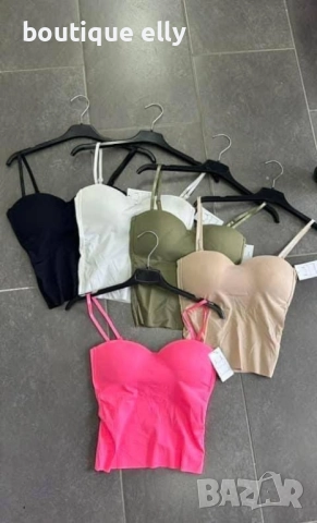 дамски топ в черно, бяло и розово