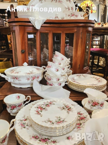 Порцеланов сервиз Royal Albert – Lavender Rose, 59 части, снимка 14 - Сервизи - 49101280