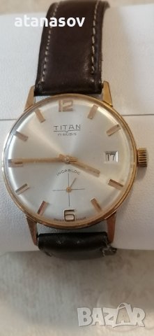 Titan механичен 17 jewels работи отлично, снимка 1 - Мъжки - 40220249