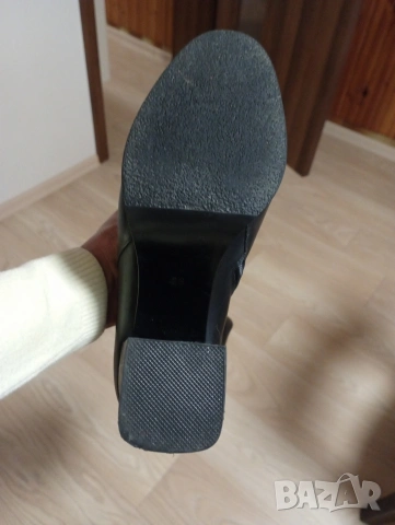 Черни кожени ботуши Fabiano, снимка 7 - Дамски ботуши - 53067009