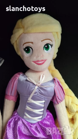 Плюшени кукли, Елза или Анна, Ариел, Снежанка, Рапунзел  около 44см, снимка 7 - Кукли - 48370067