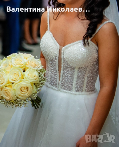 бутикова булчинска рокля , снимка 2 - Сватбени рокли - 51880167