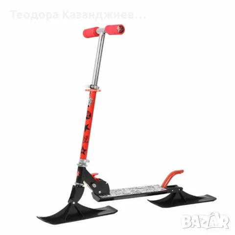 Детска тротинетка за пързаляне по сняг и каране по асфалт., снимка 4 - Скутери и тротинетки - 49685802
