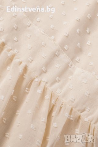 Дамска блуза с дълъг ръкав и принт на точки, снимка 9 - Блузи с дълъг ръкав и пуловери - 40698099