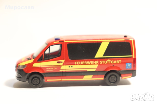 HERPA 1:87 H0 MERCEDES SPRINTER ПОЖАРНА МОДЕЛ КОЛИЧКА
