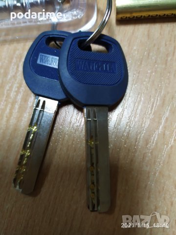Патрон за китайска входна врата 35/35 мм, ДИН, 5+2 ключа, снимка 2 - Входни врати - 41121800