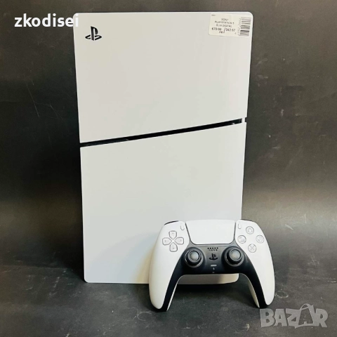 Конзола SONY - PS5 SLIM DIGITAL с 1бр. джойстик и 1бр. игра
