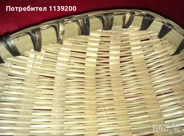 9бр нови африкански панерчета ракита и бамбук, снимка 5 - Декорация за дома - 50309370