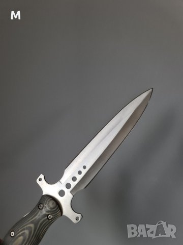 Нож с чер калъф, снимка 3 - Ножове - 41817337