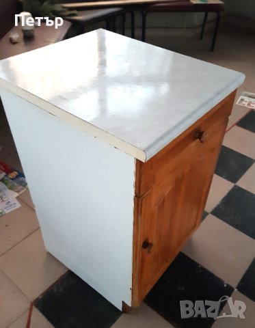 Единичен долен кухненски шкаф от чам с термоплот и,чекмедже и 2 прегради, снимка 4 - Шкафове - 44281435