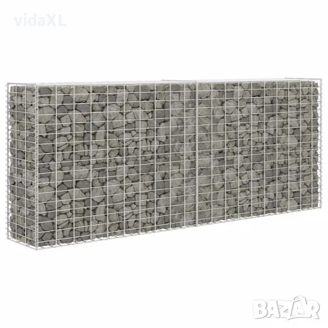 vidaXL Габионна кошница, поцинкована стомана, 85x30x200 см, снимка 2 - Огради и мрежи - 56146039
