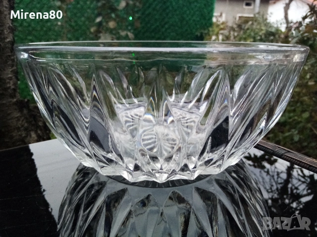 Кристална купа, снимка 4 - Чинии - 53432816