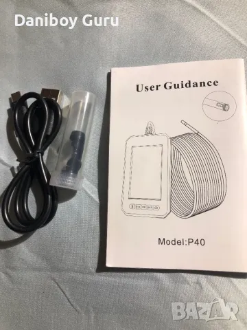 10м. Индустриален ендоскоп, камера за проверка,  бороскоп P40 с двойна  камера 1080P, снимка 8 - Друга електроника - 48500427