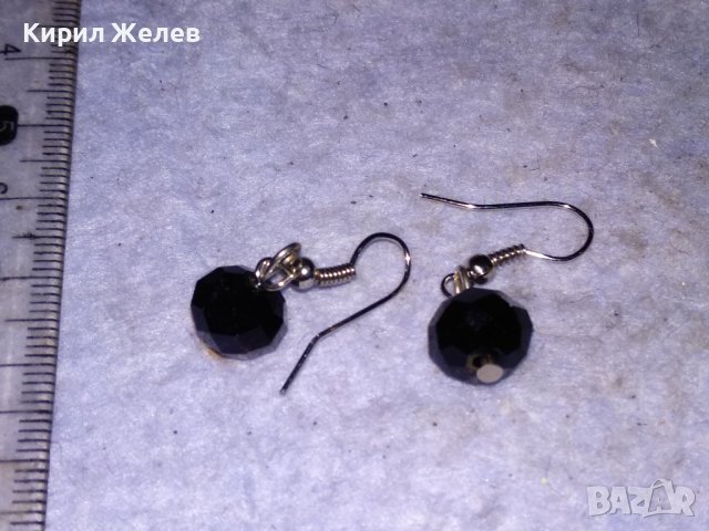 СТИЛНИ СРЕБРИСТИ ВИНТИДЖ ВЕЧЕРНИ АРТ ОБЕЦИ БЛАГОРОДНА СТОМАНА и ФАСЕТИРАН ЧЕРЕН КРИСТАЛ 28501, снимка 4 - Обеци - 41483920