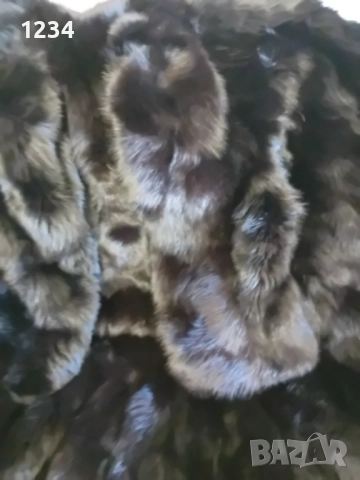 Разкошно дълго палто от черна лисица бутиково/Разкроен модел с вталяване и , снимка 4 - Палта, манта - 52524109