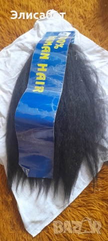 изкуствена коса за изработка, страхотна, черна, снимка 8 - Аксесоари за коса - 47231136