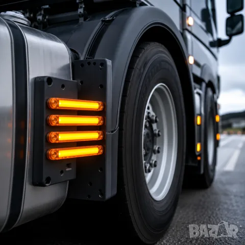 Комплект LED габарити 12 V, оранжеви – 4 бр., снимка 3 - Аксесоари и консумативи - 55864186