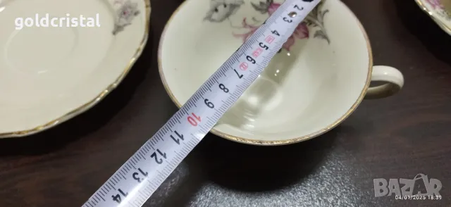 Стар немски порцелан чаши за чай кафе , снимка 2 - Антикварни и старинни предмети - 48552829
