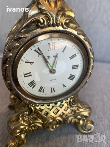 стар настолен каминен часовник , снимка 5 - Антикварни и старинни предмети - 50506860