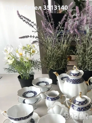 Сервиз за кафе и сервиз за чай 36 части, снимка 12 - Сервизи - 51530948