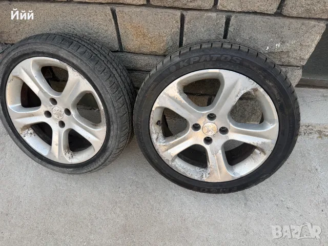 Джанти с гуми от Пежо 3008 4/108, снимка 3 - Автомобили и джипове - 53462595