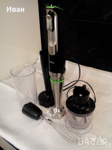 Мощен Пасатор с чопър BRAUN MULTIQUICK AKTIVBLADE 1000W, снимка 2 - Чопъри и пасатори - 40257297