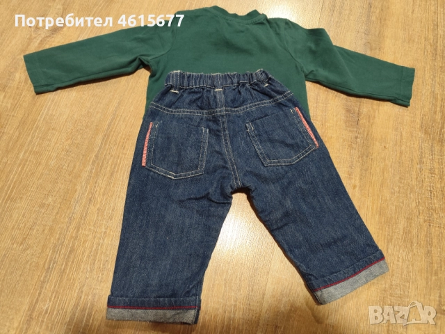 дънки с блузка, снимка 8 - Комплекти за бебе - 52344477