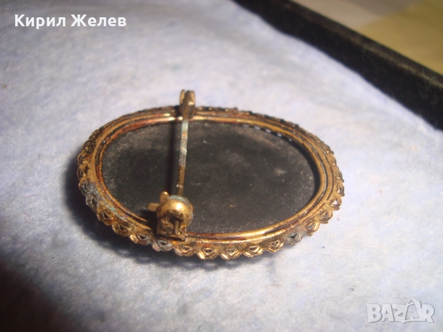 СТАРИННА ВИКТОРИАНСКА БРОНЗОВА КАМЕЯ БРОШКА от ШЛИФОВАН ХЕМАТИТ РЕТРО БИЖУ ЮВЕЛИРЕН УНИКАТ 20666, снимка 13 - Антикварни и старинни предмети - 36061112